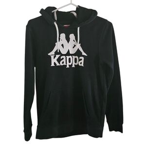 Kappa Hoodie Pullover Sweatshirt Size Small-Black